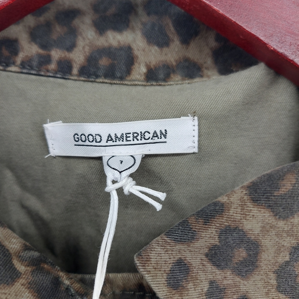 Good American Leopard Utility Jacket Size Small - Picture 7 of 7